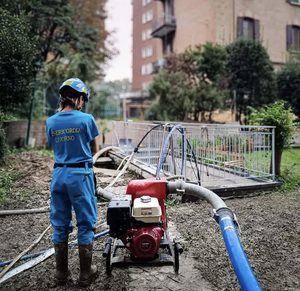 Area emergenza Misericordia Livorno idrovora alluvione